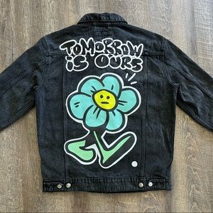 Zara Black Denim jacket with tags!